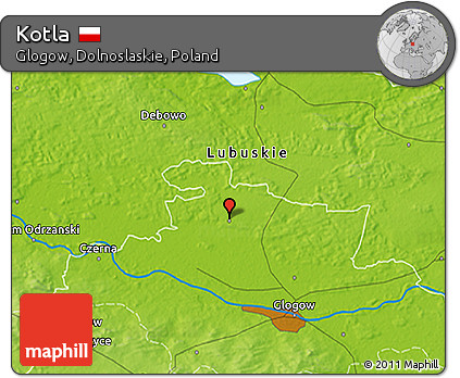 Physical 3D Map of Kotla