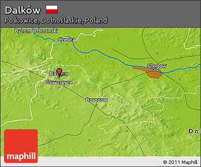 Physical 3D Map of Dalków