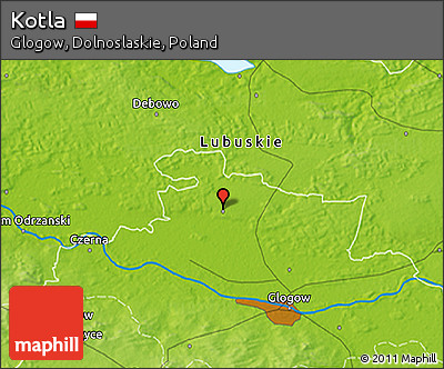 Physical 3D Map of Kotla