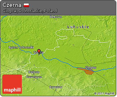 Physical 3D Map of Czerna