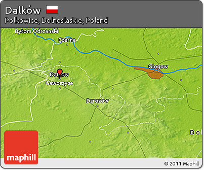 Physical 3D Map of Dalków