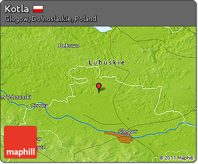 Physical 3D Map of Kotla