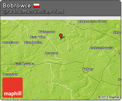 Physical 3D Map of Bobrowce