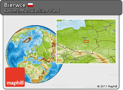 Physical Location Map of Bierwce