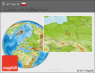 Physical Location Map of Bierwce