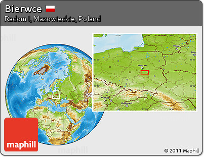 Physical Location Map of Bierwce