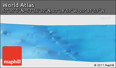 Shaded Relief Panoramic Map of the Area around 51° 43' 18" N, 21° 10' 29" W