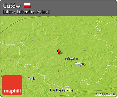 Physical 3D Map of Gułów