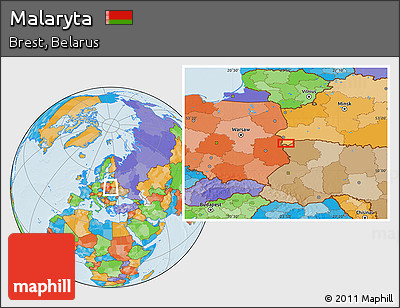 Political Location Map of Malaryta