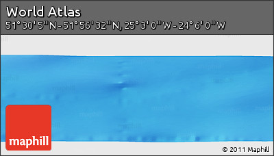 Physical Panoramic Map of the Area around 51° 43' 18" N, 24° 34' 30" W