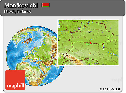 Physical Location Map of Man'kovichi