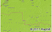 Physical Map of Dzerzhinsk