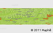 Physical Panoramic Map of Kabanova