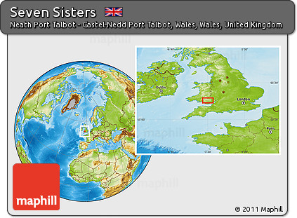 Physical Location Map of Seven Sisters
