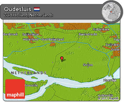 Physical 3D Map of Oudesluis