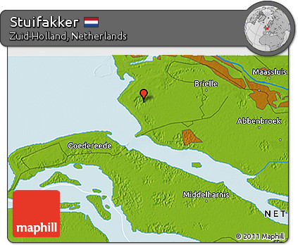 Physical 3D Map of Stuifakker