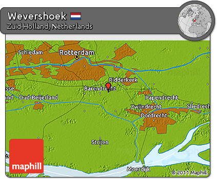 Physical 3D Map of Wevershoek