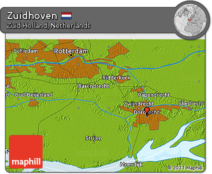 Physical 3D Map of Zuidhoven