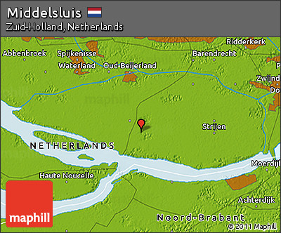 Physical 3D Map of Middelsluis