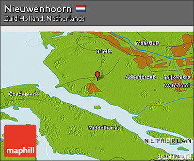 Physical 3D Map of Nieuwenhoorn
