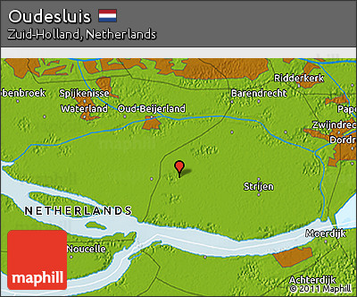 Physical 3D Map of Oudesluis