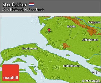 Physical 3D Map of Stuifakker