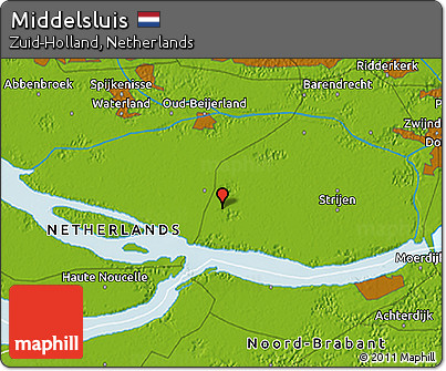 Physical 3D Map of Middelsluis