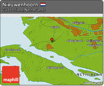 Physical 3D Map of Nieuwenhoorn