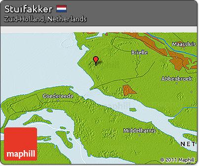 Physical 3D Map of Stuifakker
