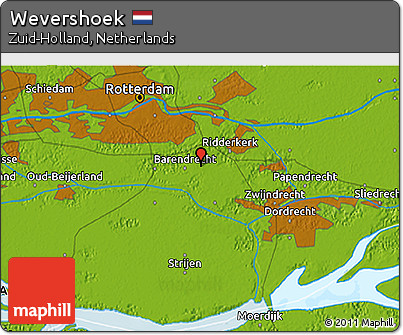 Physical 3D Map of Wevershoek