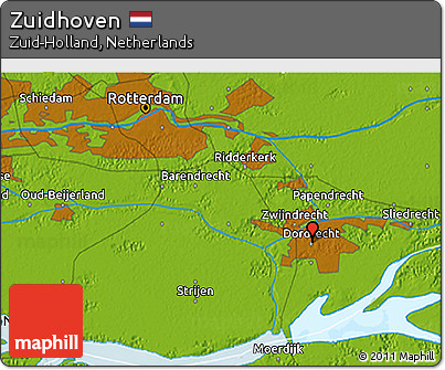 Physical 3D Map of Zuidhoven