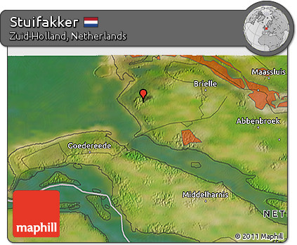 Satellite 3D Map of Stuifakker