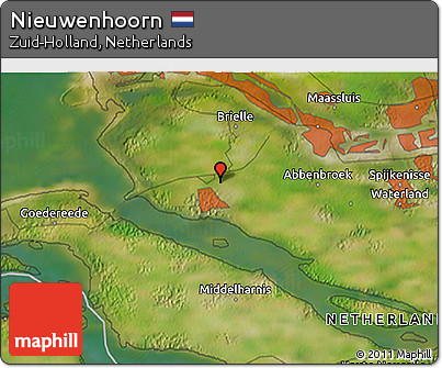 Satellite 3D Map of Nieuwenhoorn