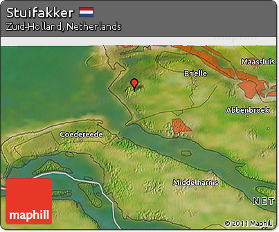 Satellite 3D Map of Stuifakker