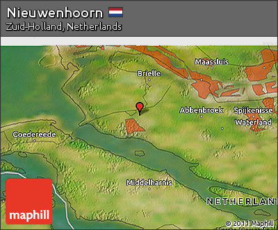 Satellite 3D Map of Nieuwenhoorn