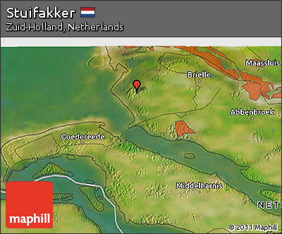 Satellite 3D Map of Stuifakker