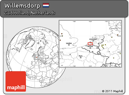 Blank Location Map of Willemsdorp
