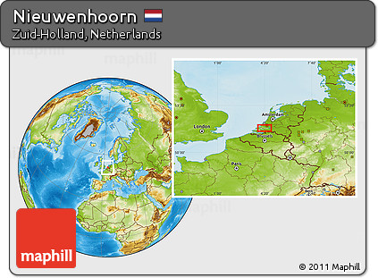 Physical Location Map of Nieuwenhoorn