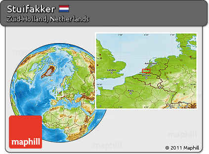 Physical Location Map of Stuifakker