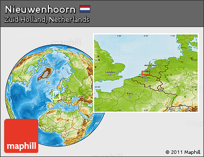Physical Location Map of Nieuwenhoorn