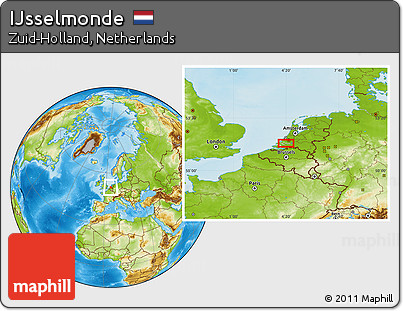 Physical Location Map of IJsselmonde