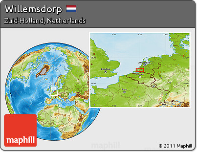 Physical Location Map of Willemsdorp