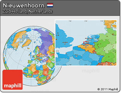Political Location Map of Nieuwenhoorn