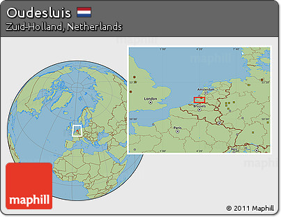 Savanna Style Location Map of Oudesluis