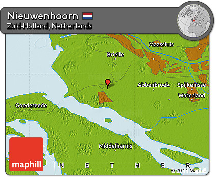 Physical Map of Nieuwenhoorn