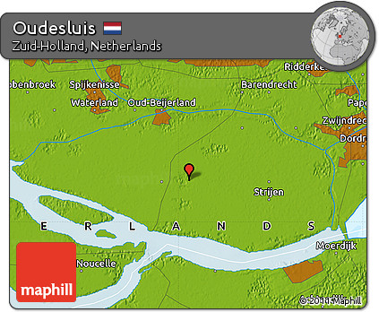Physical Map of Oudesluis