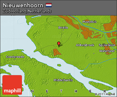 Physical Map of Nieuwenhoorn