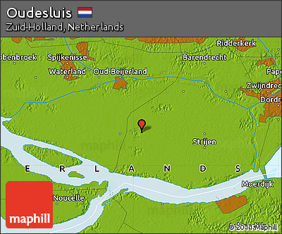 Physical Map of Oudesluis