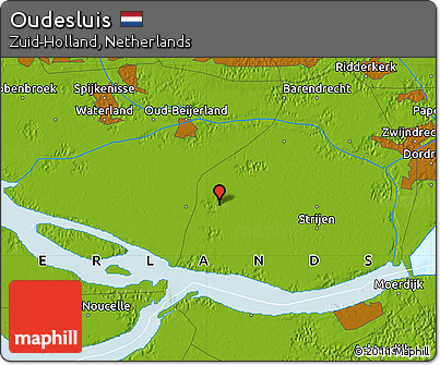 Physical Map of Oudesluis