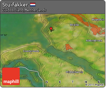Satellite Map of Stuifakker